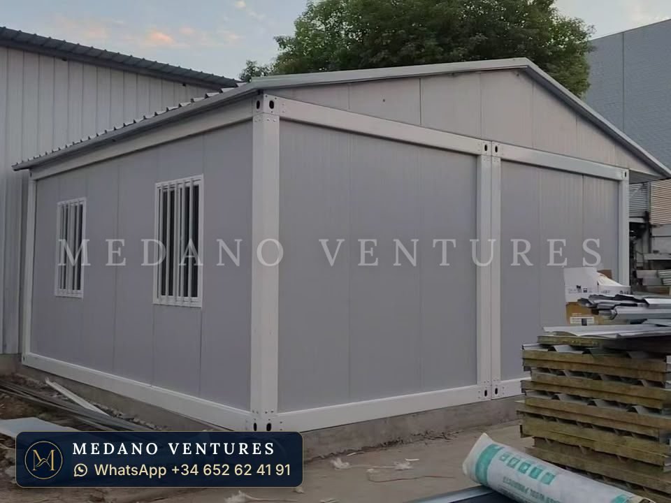 Módulo doble blanco con dos ventanas