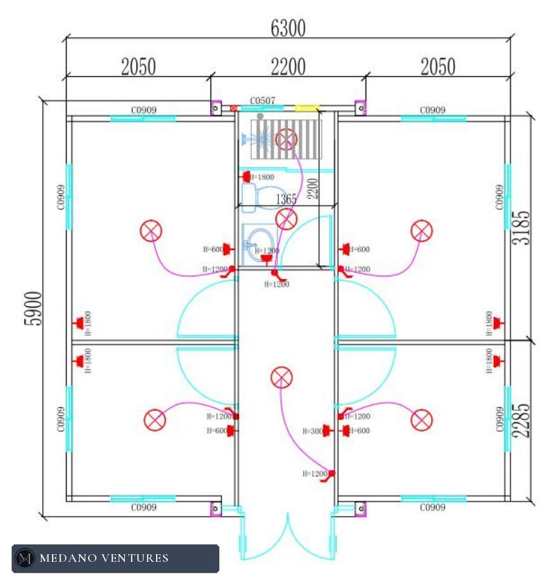 Casa 20 FT: distribución 4