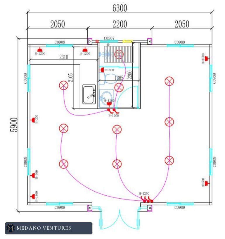 Casa 20 FT: distribución 6