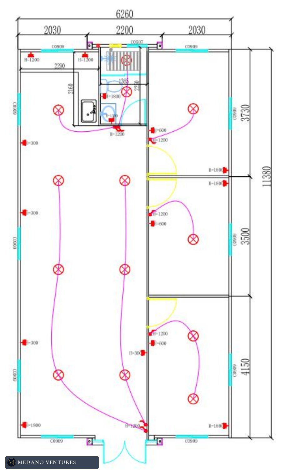Casa 40 FT: distribución 4